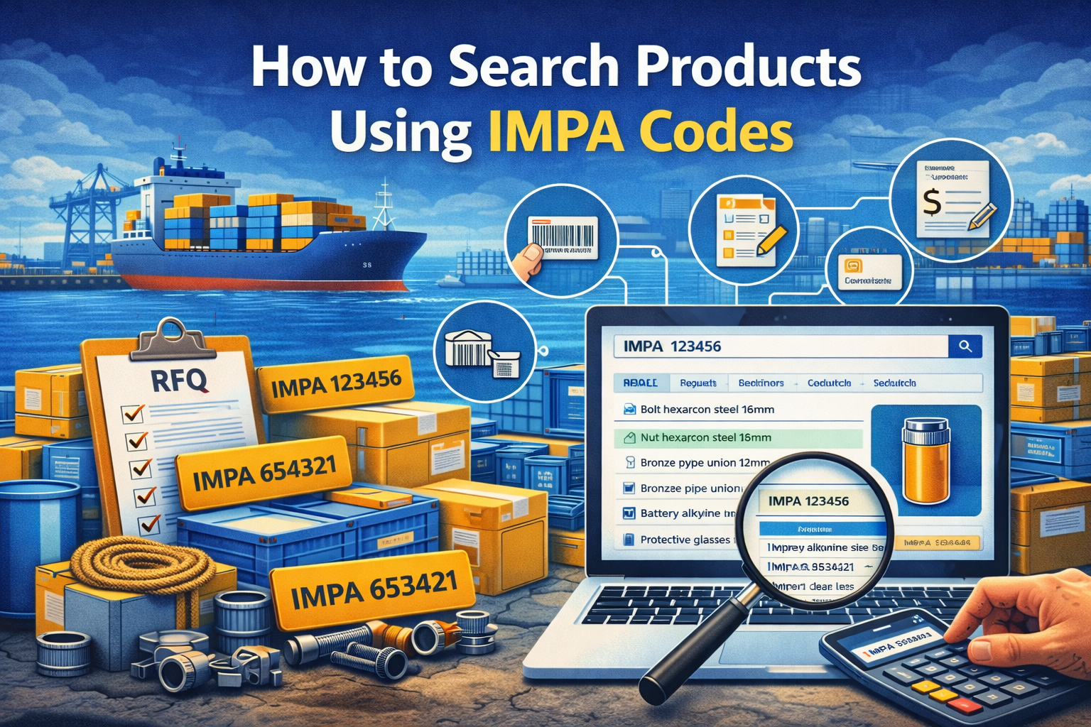 How to Search Products Using IMPA Codes